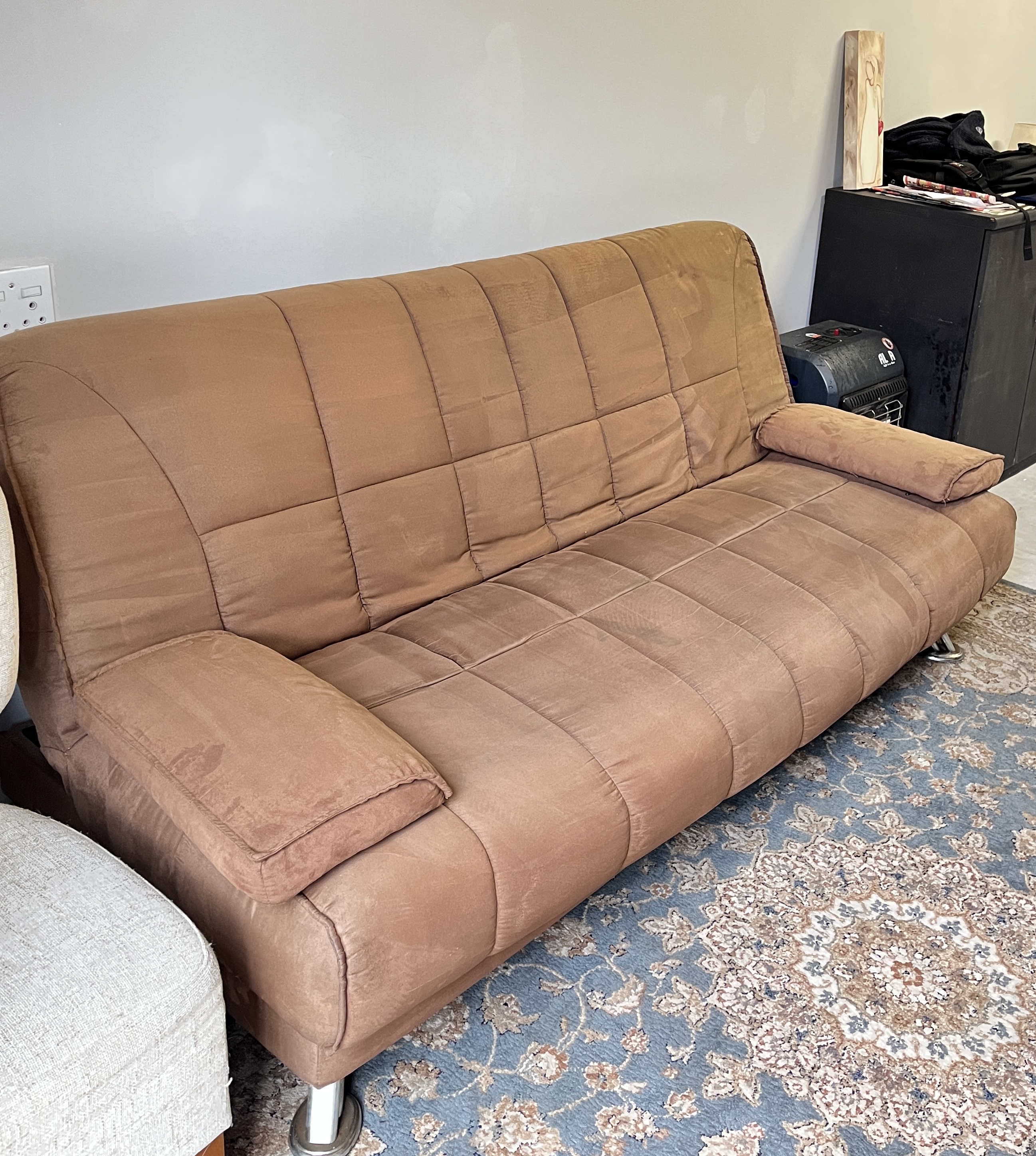 Sleeper couch after cleaning